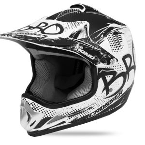 KIMO BRO Casco de Cross blanco mate para Niños