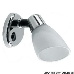 Aplique Opal II Led Cromado