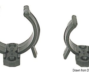 Clip de nailon negro 22/28 mm