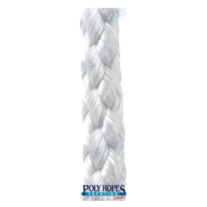 Polyester Trenz. Silkelina Blanco 3mm. (